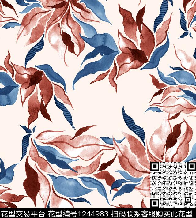 大牌风小碎花马蹄莲数码印花华亿平台下载（图片编号: 1244983） - 瓦栏（Walan）