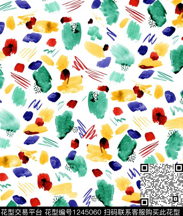 LV大牌风抽象花卉数码印花华亿平台下载（图片编号: 1245060） - 瓦栏（Walan）