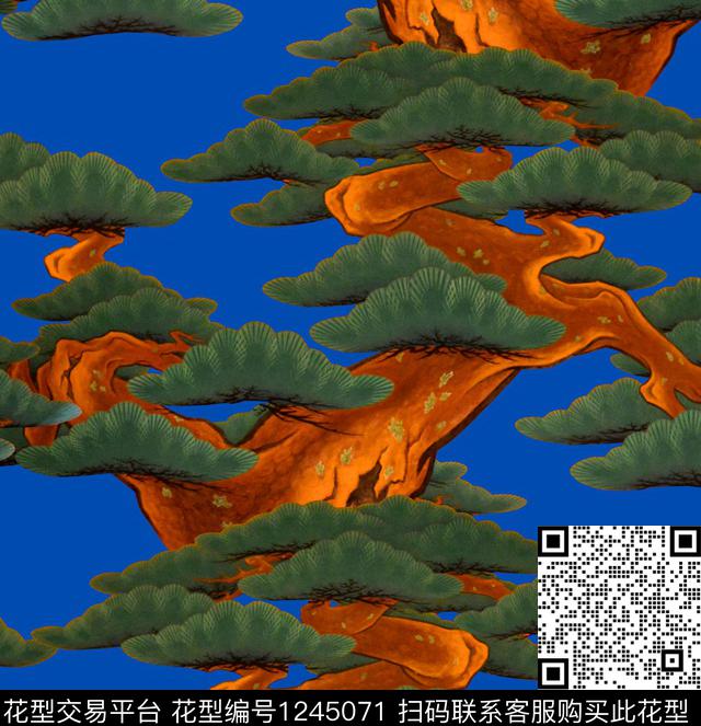 LV大牌风抽象花卉数码印花华亿平台下载（图片编号: 1245071） - 瓦栏（Walan）