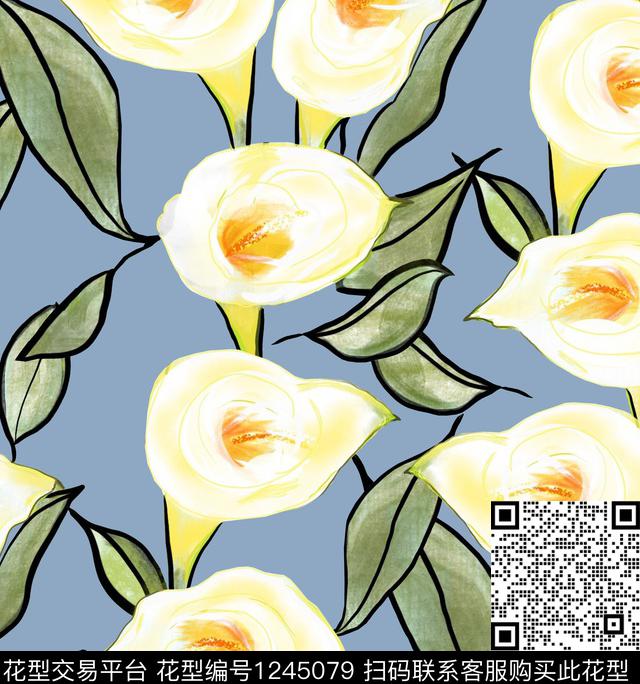 梨李子小碎花数码印花华亿平台下载（图片编号: 1245079） - 瓦栏（Walan）