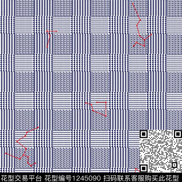 几何男装格子大牌风传统印花华亿平台下载（图片编号: 1245090） - 瓦栏（Walan）