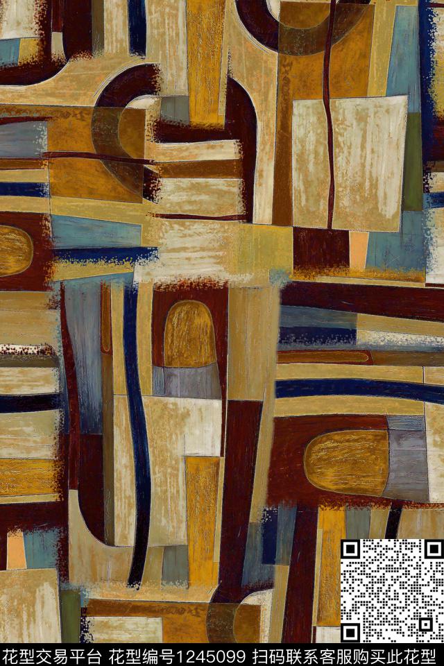 花卉抽象数码华亿平台数码印花华亿平台下载（图片编号: 1245099） - 瓦栏（Walan）