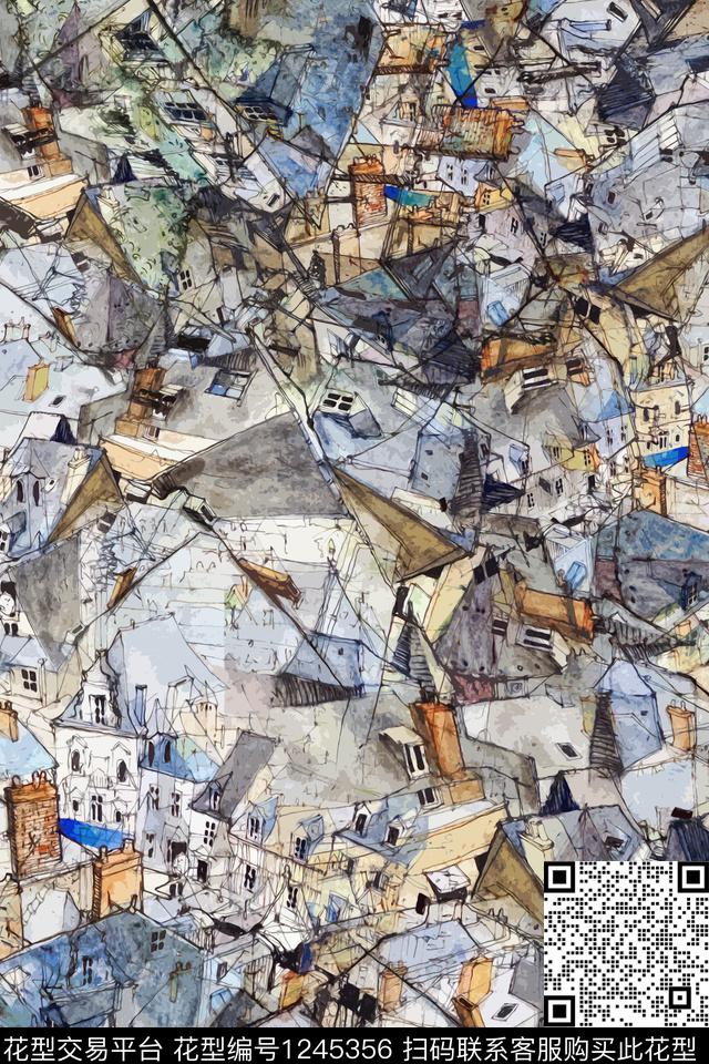 绘画配饰男装数码印花华亿平台下载（图片编号: 1245356） - 瓦栏（Walan）