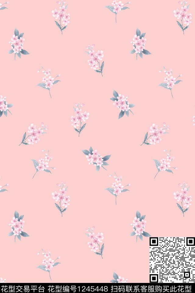 满排碎花女青年连衣裙格子衫传统印花华亿平台下载（图片编号: 1245448） - 瓦栏（Walan）