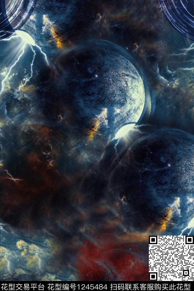 数码华亿平台宇宙科幻男装华亿平台数码印花华亿平台下载（图片编号: 1245484） - 瓦栏（Walan）