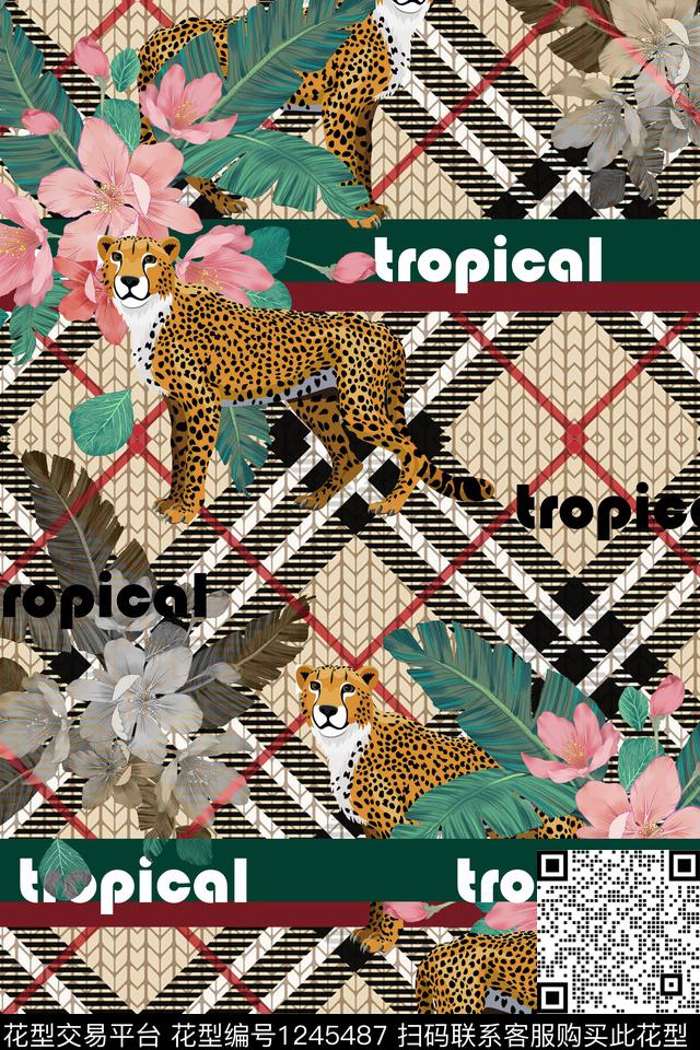 大牌风数码华亿平台豹子数码印花华亿平台下载（图片编号: 1245487） - 瓦栏（Walan）