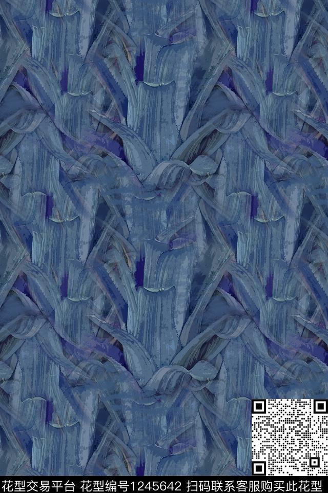 抽象花卉抽象迷彩图案数码印花华亿平台下载（图片编号: 1245642） - 瓦栏（Walan）