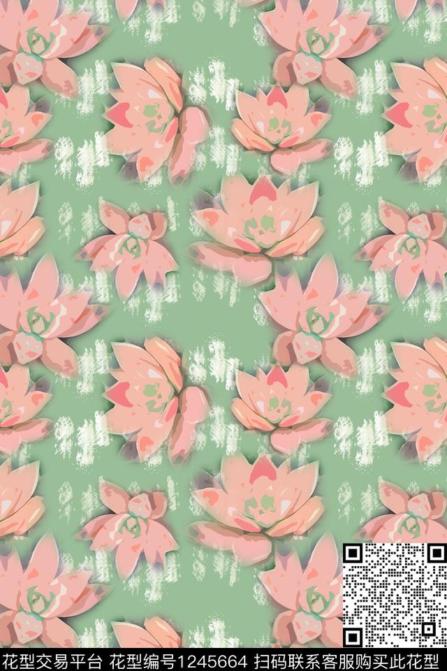 小碎花花卉雪纺数码印花华亿平台下载（图片编号: 1245664） - 瓦栏（Walan）