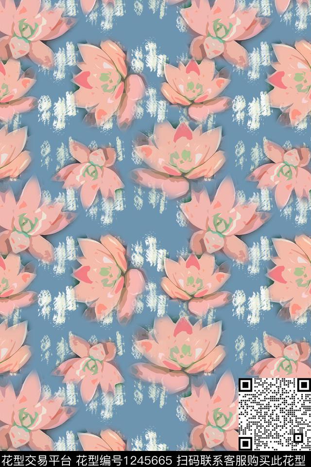 小碎花花卉雪纺数码印花华亿平台下载（图片编号: 1245665） - 瓦栏（Walan）