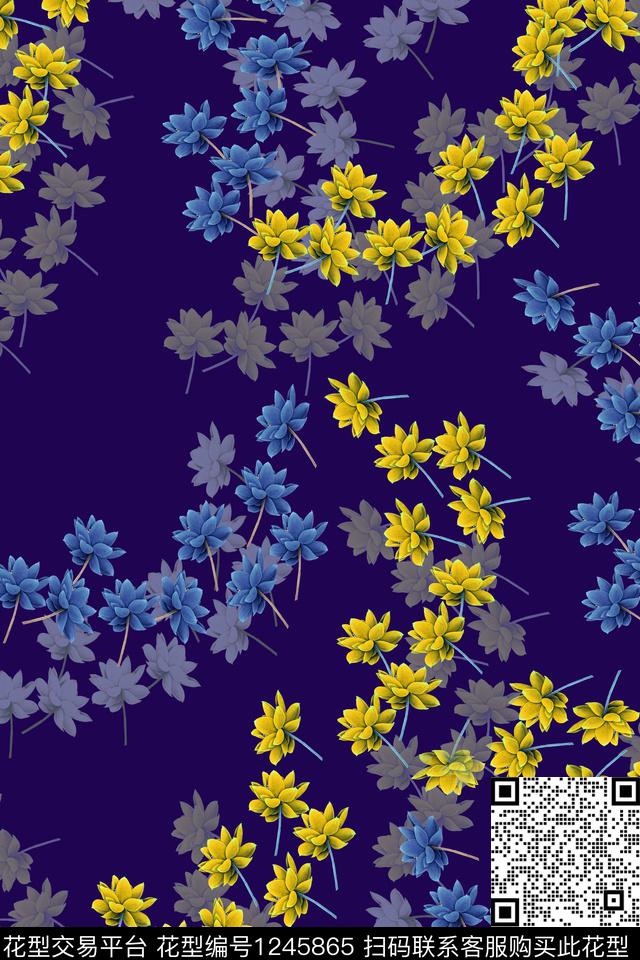 女装花卉小碎花数码印花华亿平台下载（图片编号: 1245865） - 瓦栏（Walan）