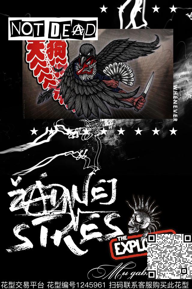 卡通男装时尚数码印花华亿平台下载（图片编号: 1245961） - 瓦栏（Walan）