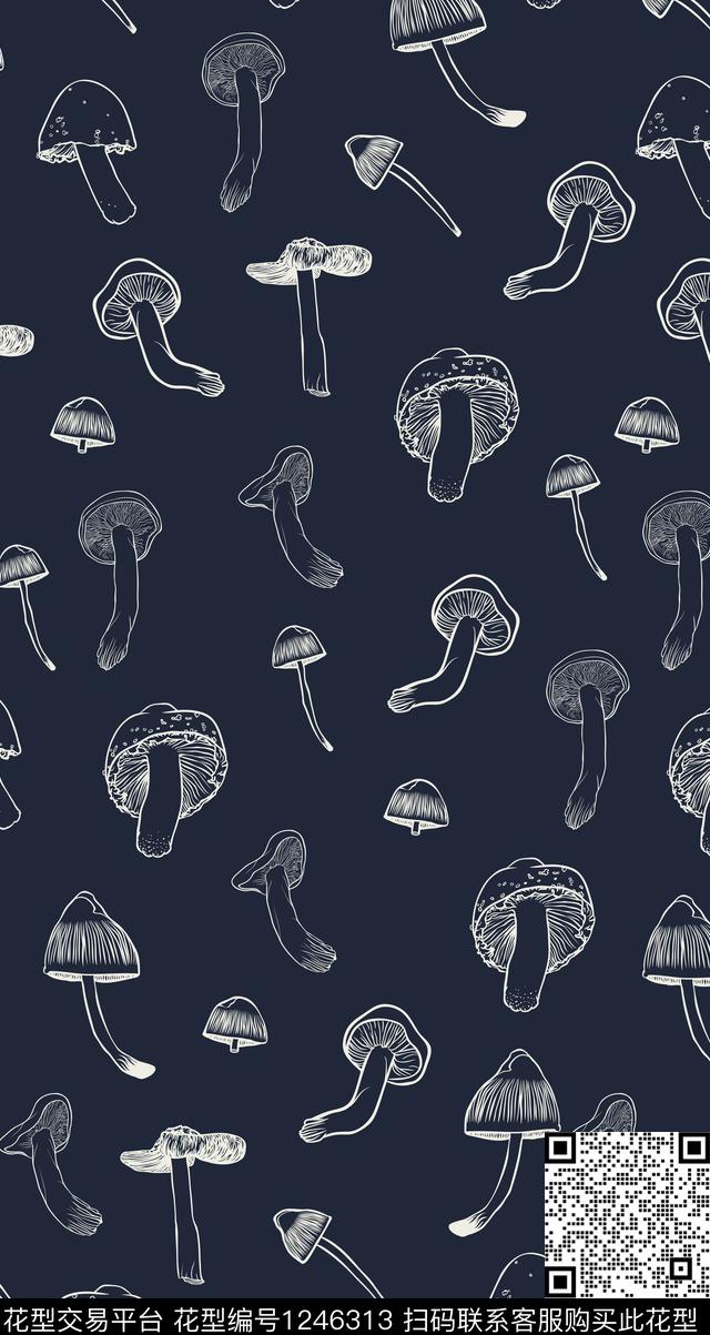 抱枕日本蘑菇传统印花华亿平台下载（图片编号: 1246313） - 瓦栏（Walan）