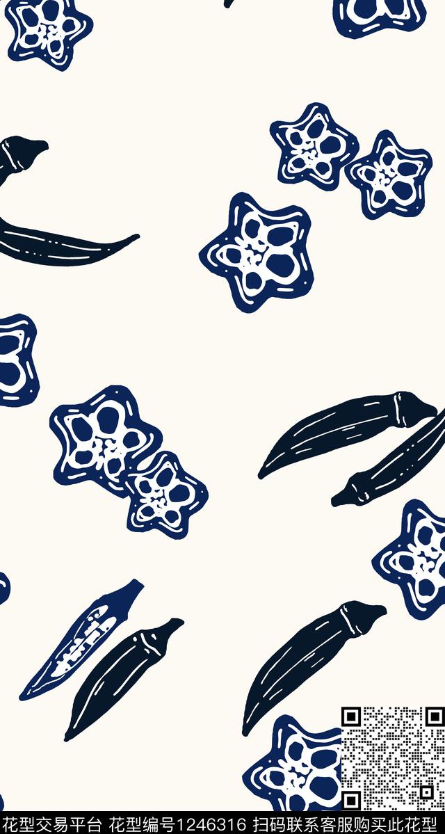 抱枕植物日本传统印花华亿平台下载（图片编号: 1246316） - 瓦栏（Walan）