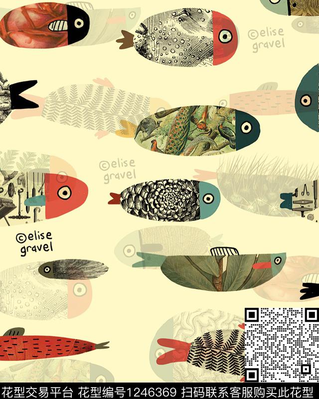 卡通数码华亿平台手绘数码印花华亿平台下载（图片编号: 1246369） - 瓦栏（Walan）