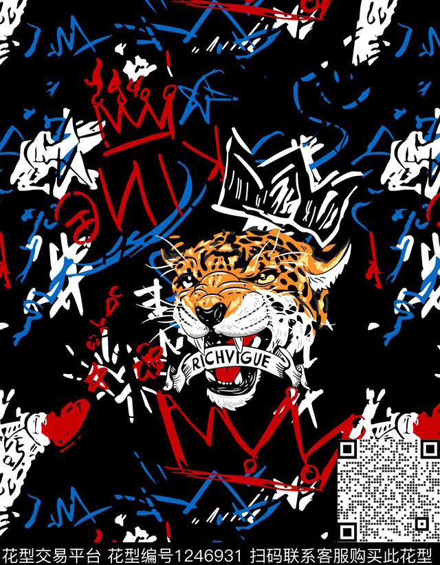 抽象大牌风数码华亿平台数码印花华亿平台下载（图片编号: 1246931） - 瓦栏（Walan）