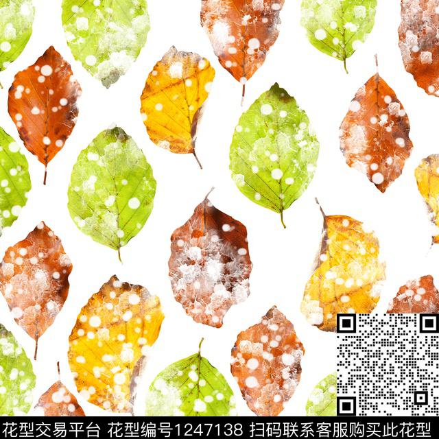 小清新家纺橙色数码印花华亿平台下载（图片编号: 1247138） - 瓦栏（Walan）