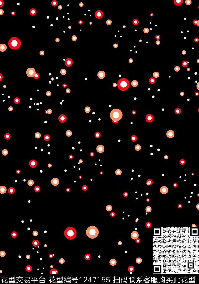 女装波点圆形传统印花华亿平台下载（图片编号: 1247155） - 瓦栏（Walan）