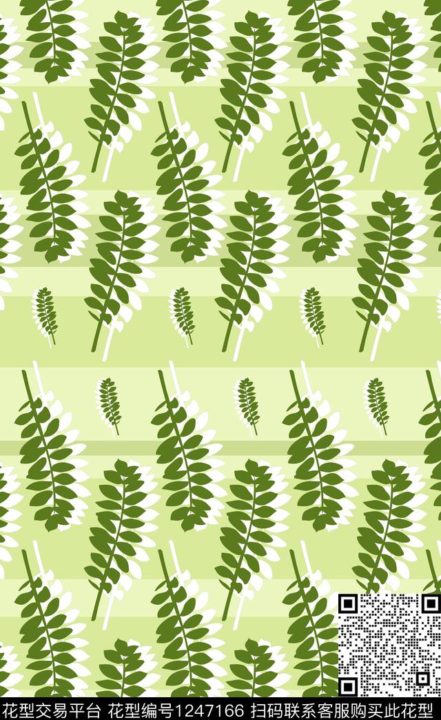 简欧花卉绿植树叶数码印花华亿平台下载（图片编号: 1247166） - 瓦栏（Walan）