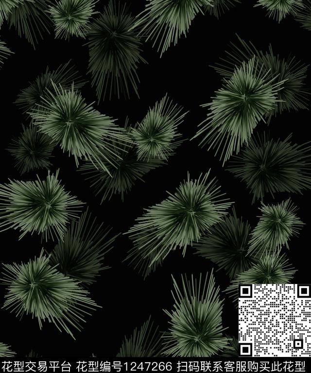 黑底花卉大牌男装ETUDES数码印花华亿平台下载（图片编号: 1247266） - 瓦栏（Walan）