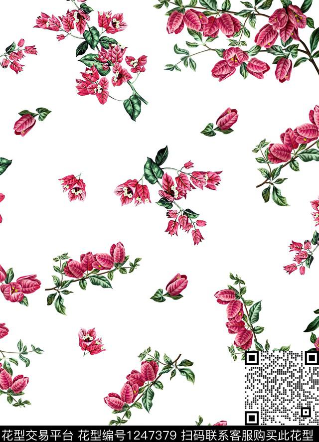 小碎花数码印花华亿平台下载（图片编号: 1247379） - 瓦栏（Walan）