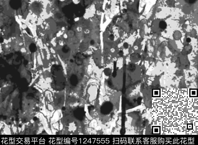 笔触肌理大牌风传统印花华亿平台下载（图片编号: 1247555） - 瓦栏（Walan）