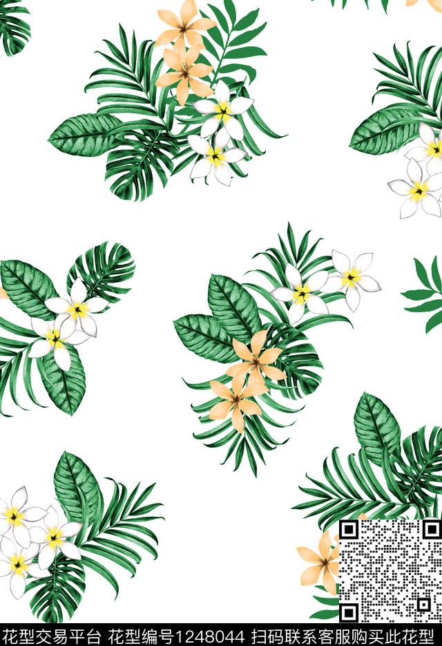 花卉水彩花卉数码华亿平台数码印花华亿平台下载（图片编号: 1248044） - 瓦栏（Walan）