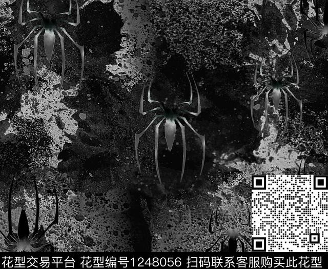 男装抽象复古数码印花华亿平台下载（图片编号: 1248056） - 瓦栏（Walan）