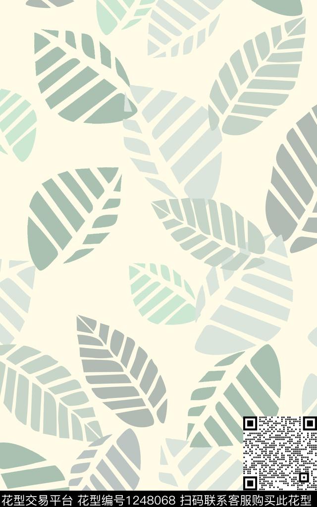 花卉水彩大牌风传统印花华亿平台下载（图片编号: 1248068） - 瓦栏（Walan）