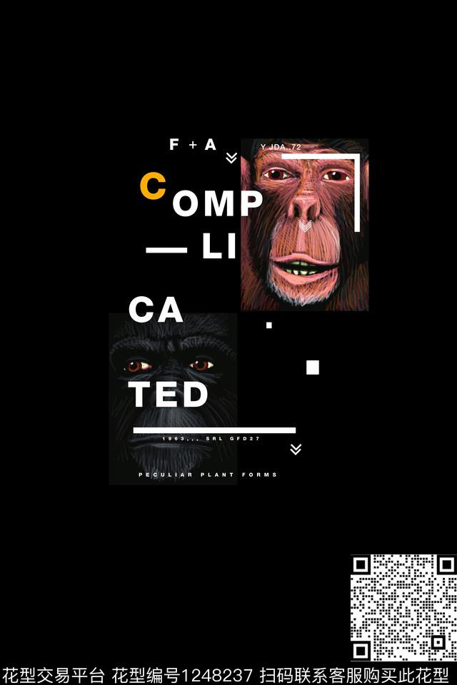 男装卡通时尚数码印花华亿平台下载（图片编号: 1248237） - 瓦栏（Walan）