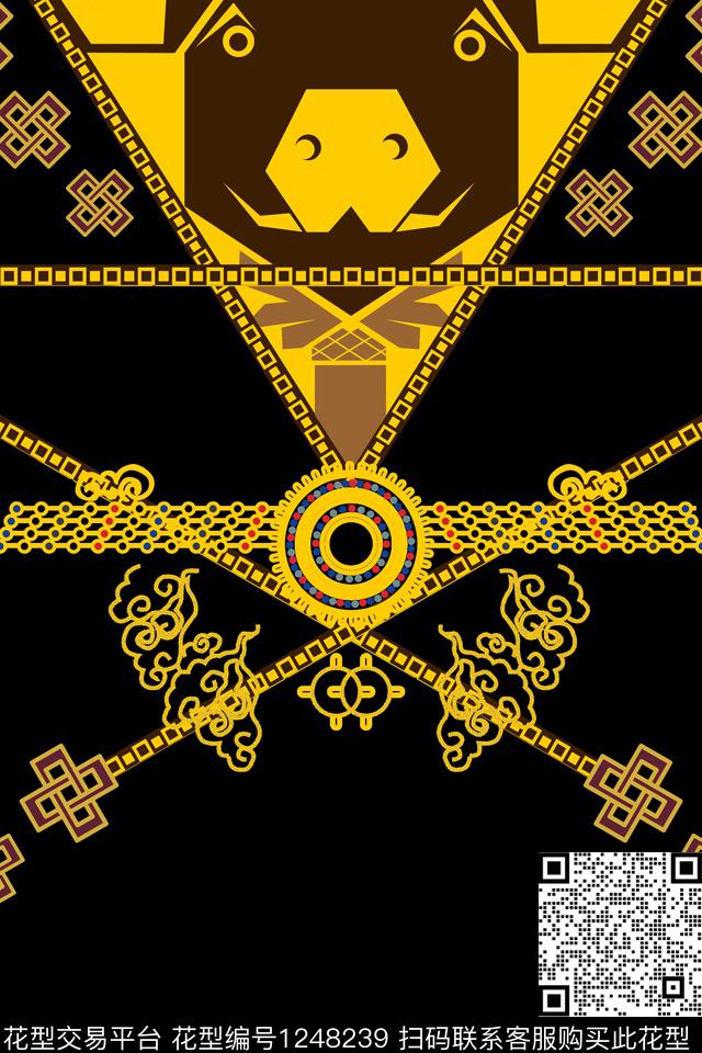 男装卡通时尚数码印花华亿平台下载（图片编号: 1248239） - 瓦栏（Walan）