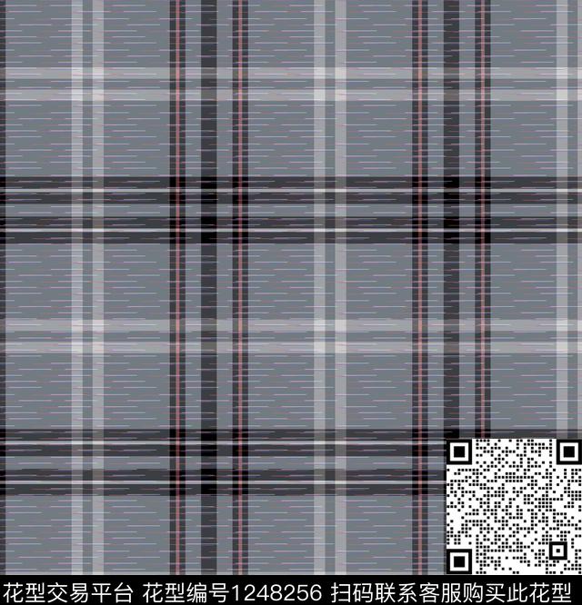 男装数码华亿平台格子传统印花华亿平台下载（图片编号: 1248256） - 瓦栏（Walan）