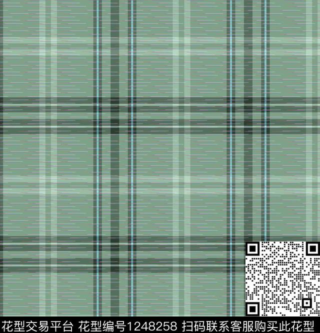 男装数码华亿平台格子传统印花华亿平台下载（图片编号: 1248258） - 瓦栏（Walan）