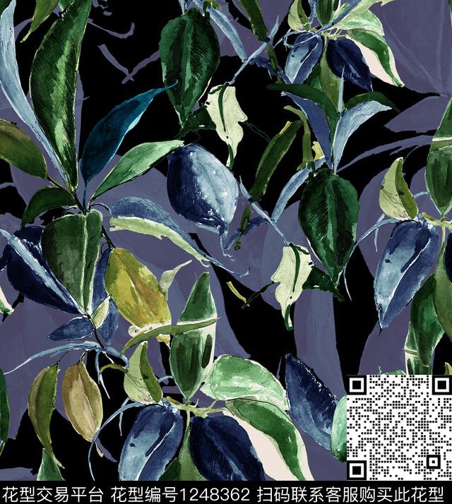 吊兰leafleaves数码印花华亿平台下载（图片编号: 1248362） - 瓦栏（Walan）