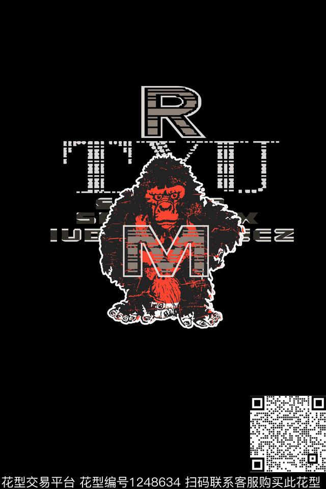 男装卡通简约数码印花华亿平台下载（图片编号: 1248634） - 瓦栏（Walan）