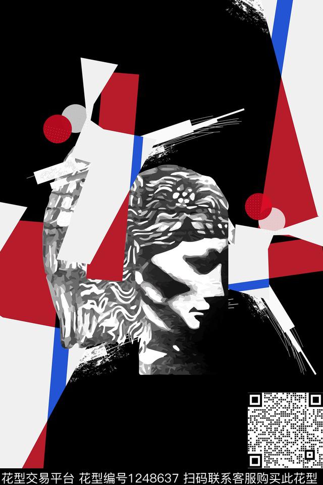 男装卡通简约数码印花华亿平台下载（图片编号: 1248637） - 瓦栏（Walan）