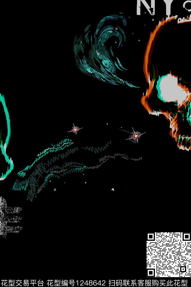 男装卡通简约数码印花华亿平台下载（图片编号: 1248642） - 瓦栏（Walan）