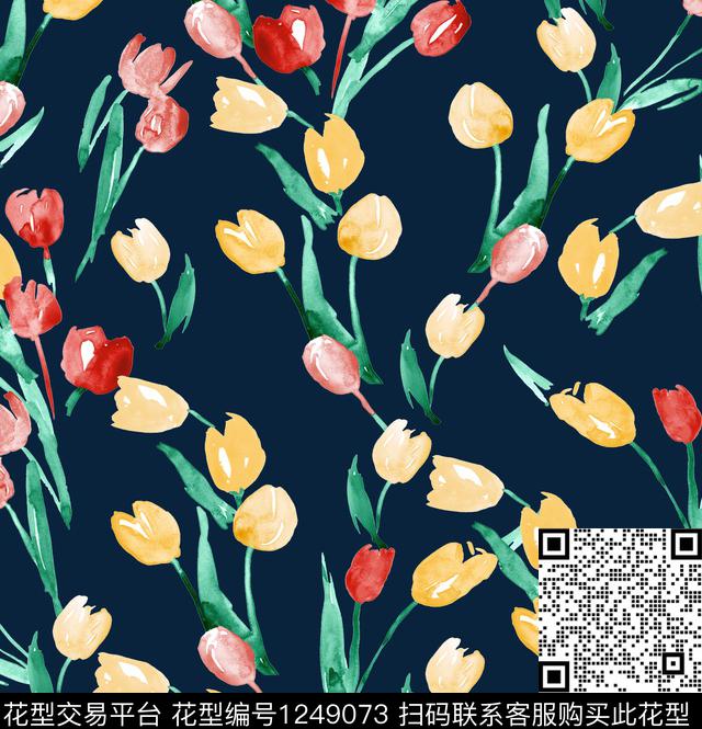 小碎花数码印花华亿平台下载（图片编号: 1249073） - 瓦栏（Walan）