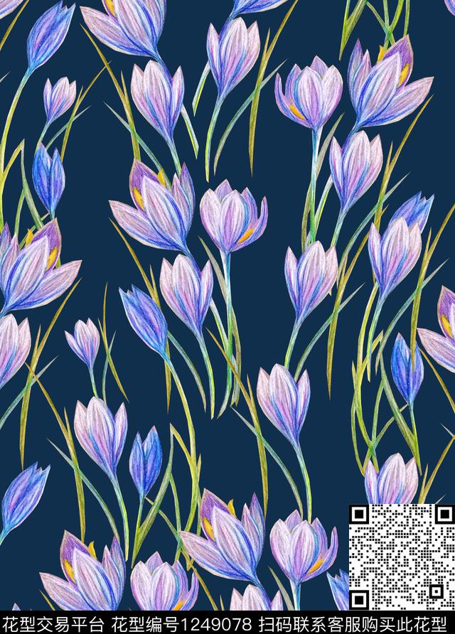 小碎花数码印花华亿平台下载（图片编号: 1249078） - 瓦栏（Walan）