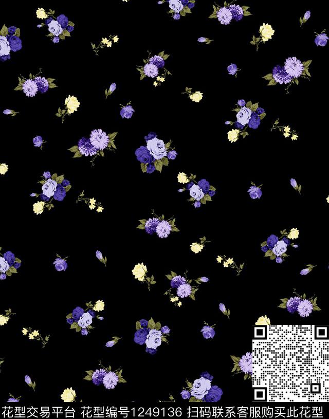 小碎花数码印花华亿平台下载（图片编号: 1249136） - 瓦栏（Walan）