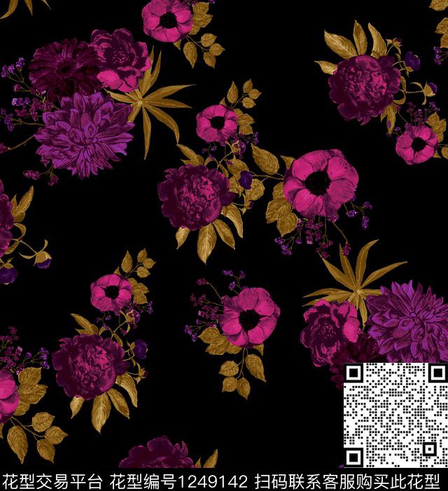 小碎花数码印花华亿平台下载（图片编号: 1249142） - 瓦栏（Walan）