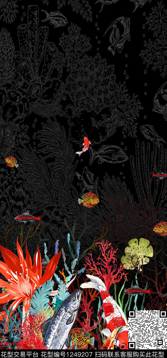 大牌风数码华亿平台定位花数码印花华亿平台下载（图片编号: 1249207） - 瓦栏（Walan）