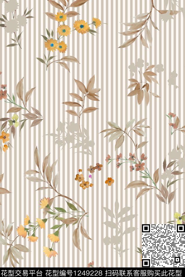 小碎花花卉数码华亿平台数码印花华亿平台下载（图片编号: 1249228） - 瓦栏（Walan）