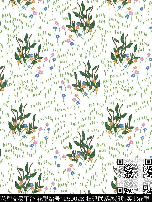 植物花卉电脑合成数码印花华亿平台下载（图片编号: 1250028） - 瓦栏（Walan）