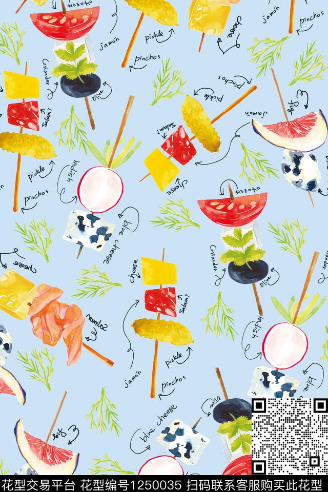 趣味民族风电脑合成数码印花华亿平台下载（图片编号: 1250035） - 瓦栏（Walan）