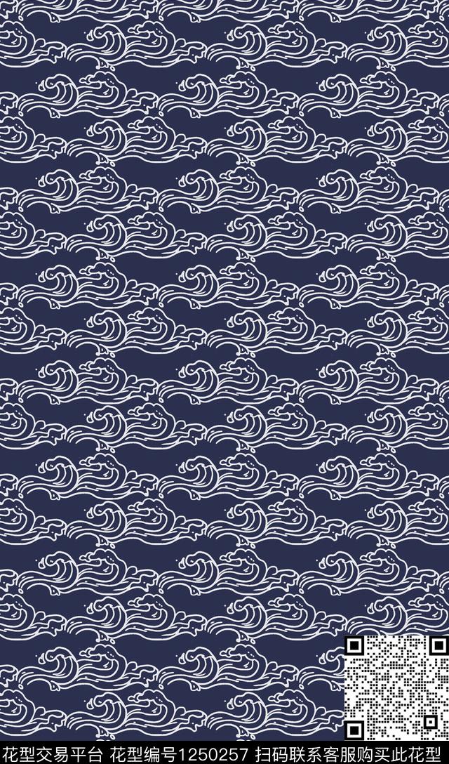 海浪海洋数码印花华亿平台下载（图片编号: 1250257） - 瓦栏（Walan）