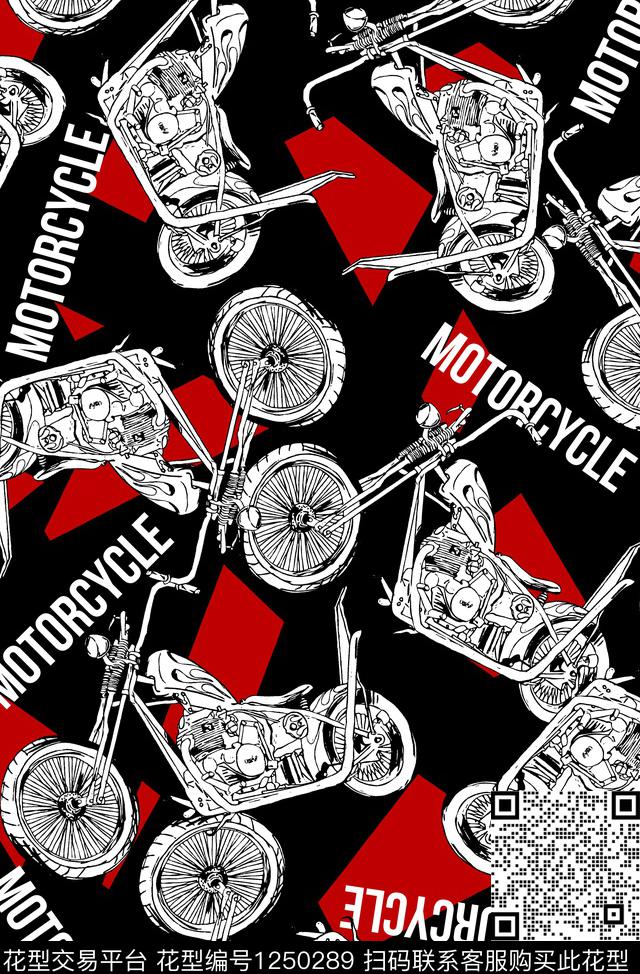 大牌风几何字母数码印花华亿平台下载（图片编号: 1250289） - 瓦栏（Walan）