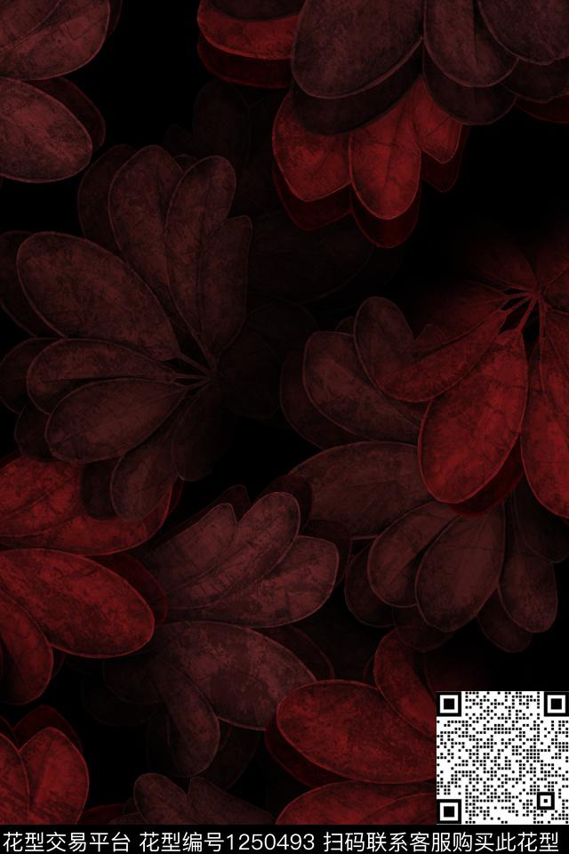 女装花卉牡丹数码印花华亿平台下载（图片编号: 1250493） - 瓦栏（Walan）