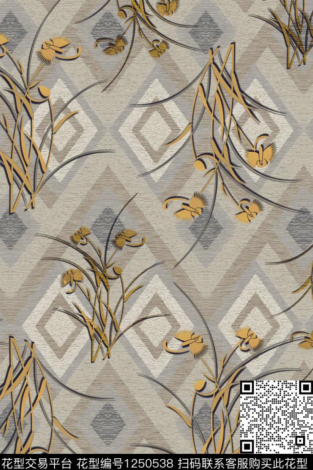 大牌风中国风华亿平台复古旗袍华亿平台数码印花华亿平台下载（图片编号: 1250538） - 瓦栏（Walan）