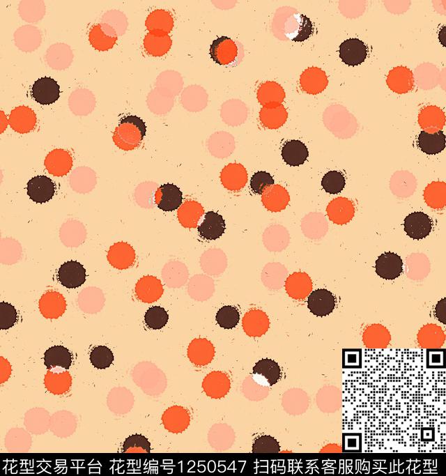 波点可爱抽象传统印花华亿平台下载（图片编号: 1250547） - 瓦栏（Walan）