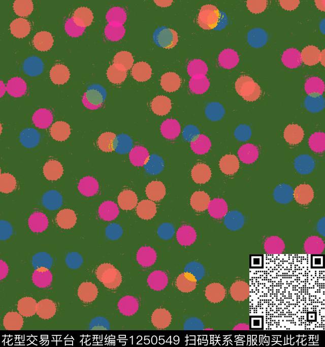 波点可爱抽象数码印花华亿平台下载（图片编号: 1250549） - 瓦栏（Walan）